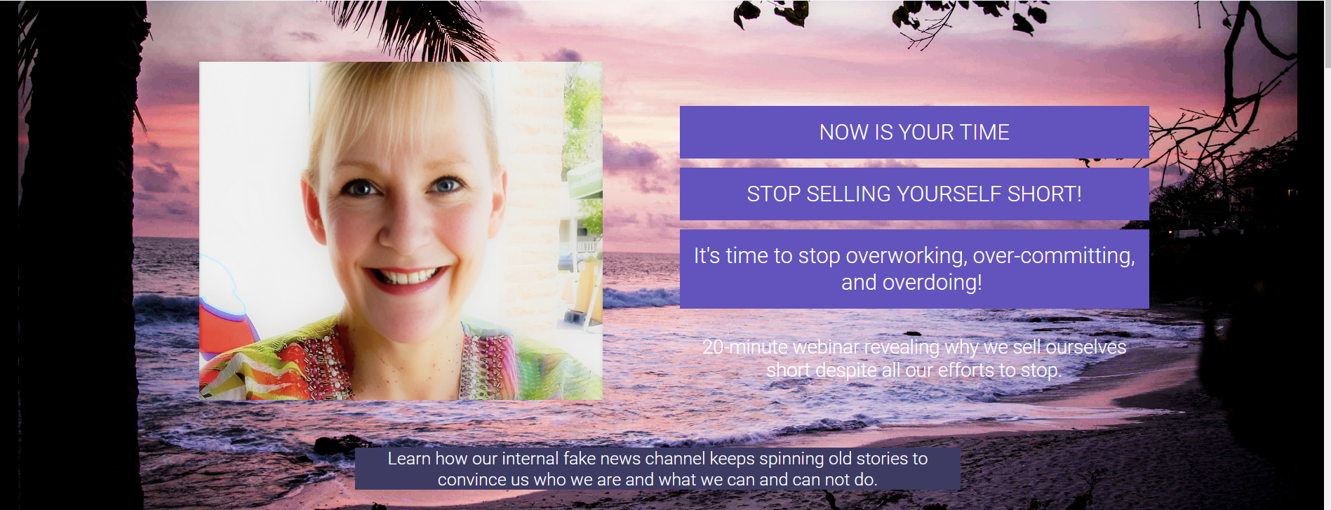 STOP SELLING YOURSELF SHORT WEBINAR